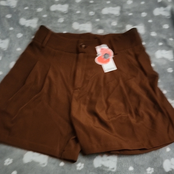 Cider Pants - Cider Chestnut High-Waisted Shorts